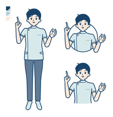 simple nurse man_speaking