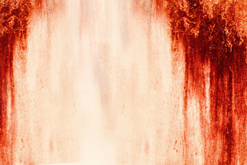 Halloween background. Blood Texture Background. Texture of  Concrete wall with bloody red stains. - obrazy, fototapety, plakaty
