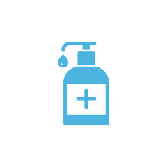 hand sanitizer bottle icon flat vector logo design trendy