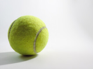 tennis ball on white background