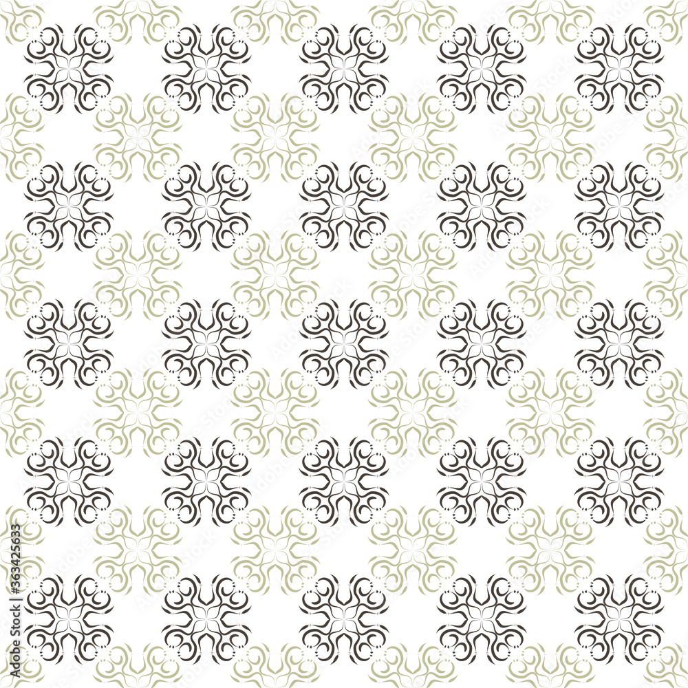 Poster vector modern seamless geometry pattern flower.cute seamless pattern with abstract flower motif with
