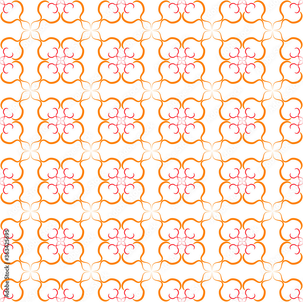 Poster vector modern seamless geometry pattern flower.cute seamless pattern with abstract flower motif with