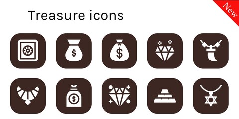 treasure icon set