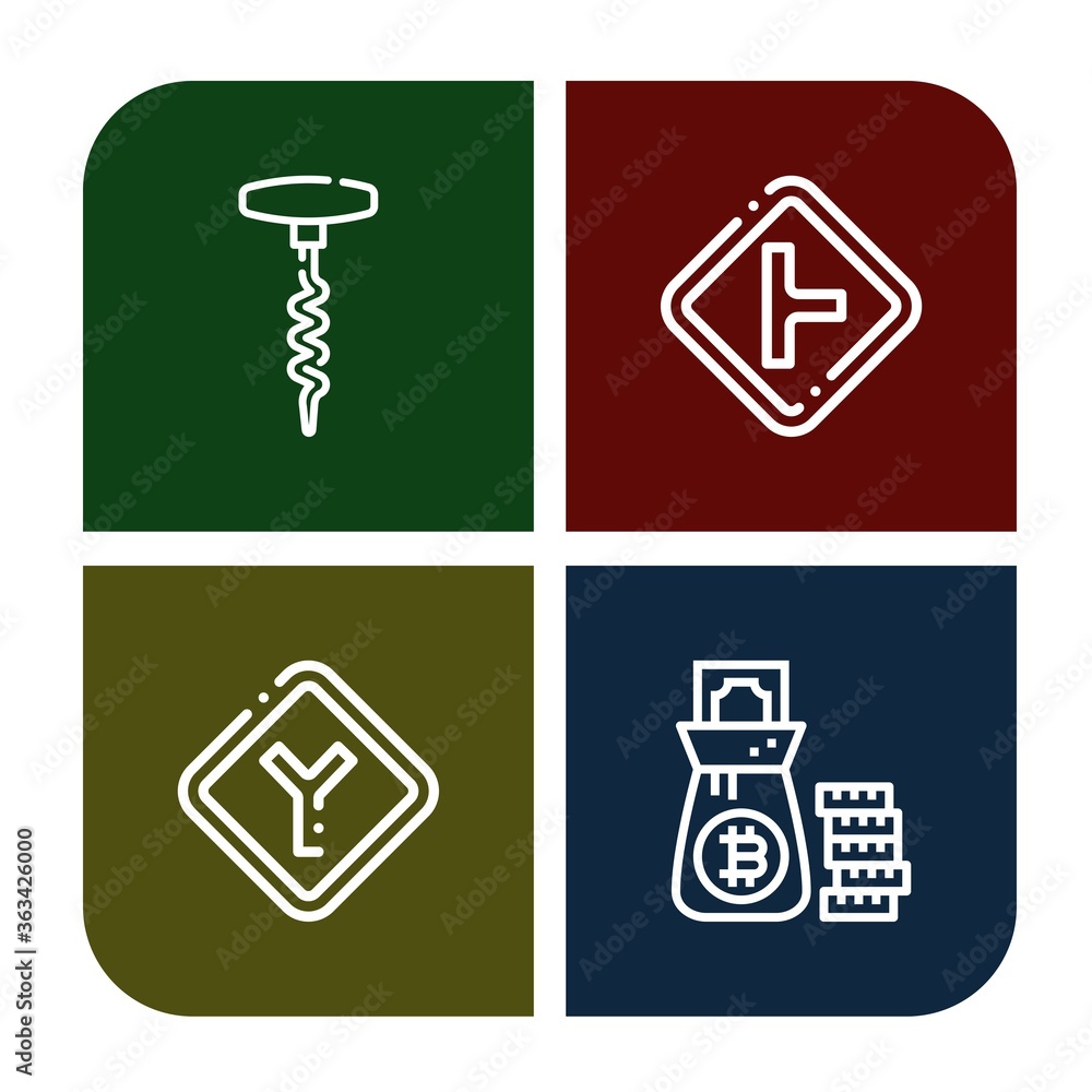 Poster making icon set