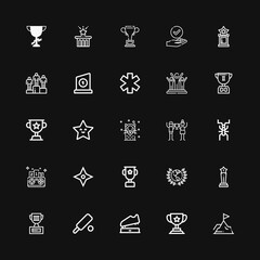 Editable 25 reward icons for web and mobile