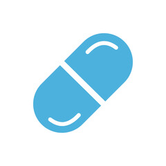 Pill prescription icon vector logo design trendy