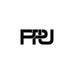 ppu letter original monogram logo design
