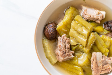 Bitter gourd with pork spare rib soup