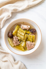 Bitter gourd with pork spare rib soup