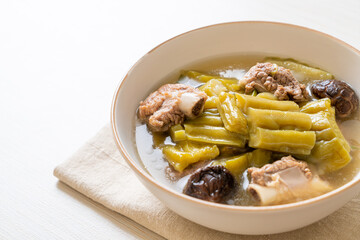 Bitter gourd with pork spare rib soup