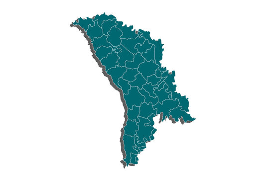 recommend clip art: Moldova map on gray background vector, Moldova Map Outline Shape Gray on White Vector Illustration, High detailed Gray illustration map Moldova. - Vector