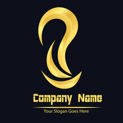 Naklejka premium Vector logo design fishing hook in eps 10. Simple template and ready to use