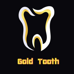 Vector logo design tooth in eps 10. Simple template and ready to use