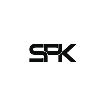 spk letter original monogram logo design