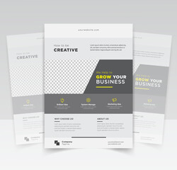 Business flyer template design for promoting business 