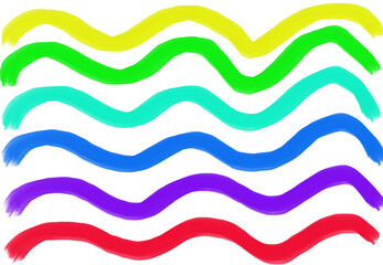 Minimalistic design with color gradients. Rainbow shades palette. Rainbow color gradations