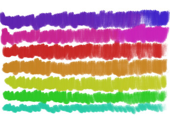 Watercolor rainbow shades palette. Rainbow color gradations. Minimalistic design with color gradients