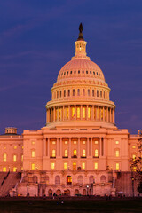 Sunset at the Capitol building 