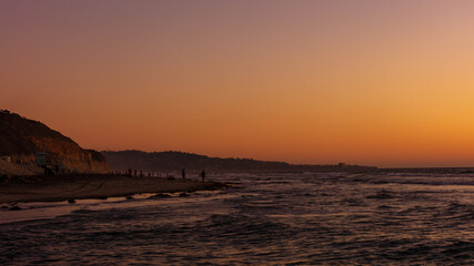 Sunset at the Torrey pine beach