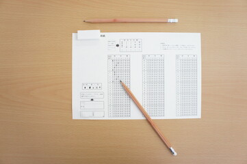 marked optical answer sheet