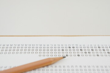 marked optical answer sheet