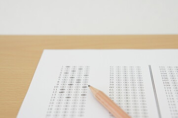 marked optical answer sheet