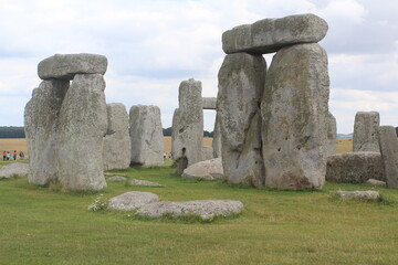 The pre-historic stone formations of Stonehenge,  Wiltshire, England