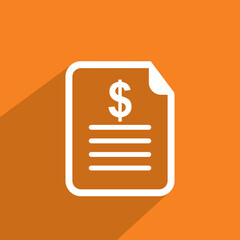 paper billing icon, Financial icon vector