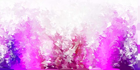 Obraz na płótnie Canvas Dark purple, pink vector polygonal background.