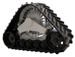 Track system. Isolated on white.