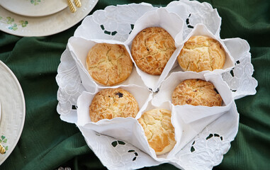 crackers on a plate