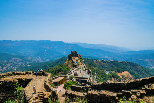 The Pratapgarh fort in Summer