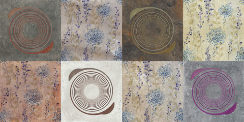 3d digital wall tiles background design for bathroom wallpaper design