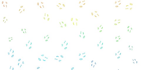 Light Blue, Yellow vector background with woman symbols.