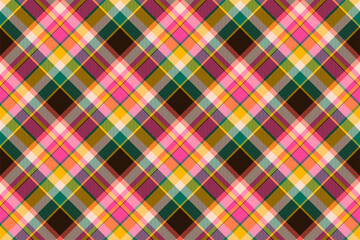 Tartan scotland seamless plaid pattern vector. Retro background fabric. Vintage check color square geometric texture.