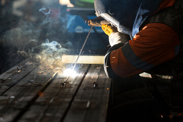 Shielded metal arc welding. The process is versatile and can be performed with relatively...