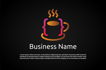 Coffee Code Digital Logo Template