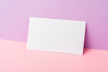 Obraz na płótnie Canvas Blank Business Cards Mockup