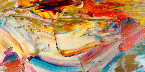Colorful abstract background wallpaper. Modern motif visual art.  Mixtures of oil paint. Trendy...
