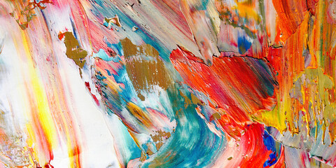 Colorful abstract background wallpaper. Modern motif visual art.  Mixtures of oil paint. Trendy...