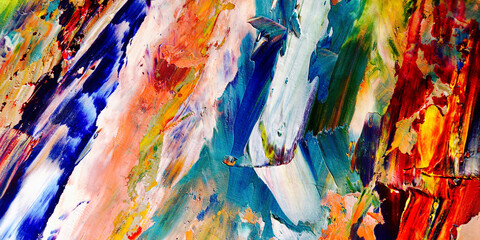 Colorful abstract background wallpaper. Modern motif visual art.  Mixtures of oil paint. Trendy...