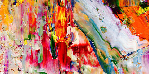 Colorful abstract background wallpaper. Modern motif visual art.  Mixtures of oil paint. Trendy...