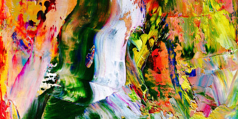 Colorful abstract background wallpaper. Modern motif visual art.  Mixtures of oil paint. Trendy...
