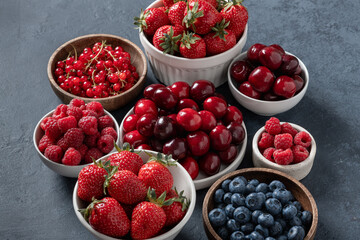 Various fresh summer berries