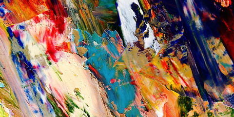Colorful abstract background wallpaper. Modern motif visual art.  Mixtures of oil paint. Trendy...