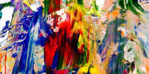Colorful abstract background wallpaper. Modern motif visual art.  Mixtures of oil paint. Trendy...