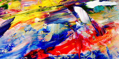 Colorful abstract background wallpaper. Modern motif visual art.  Mixtures of oil paint. Trendy...