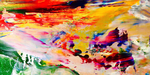 Colorful abstract background wallpaper. Modern motif visual art.  Mixtures of oil paint. Trendy...