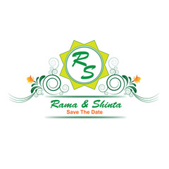 Vector logo design Rama and Shinta in eps 10. Simple template and ready to use