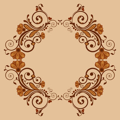 vector abstract floral  background